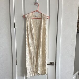 Sage Cream Knit Vest
